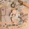 200Pcs Vintage Scrapbook Stickers, Aesthetic Junk Journal Stamping Supplies Kit, Scrapbooking Ephemera Washi Paper for Bullet Journaling Planners Diary Collage (Artistic)